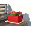 Felt Square Folding Planter Burgundy
