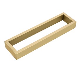 Sayayo Brushed Gold Towel Bar for Bathroom Wall, 10 Inch Hand Towel Holder Towel Rack, Modern Square Towel Ring SUS304 Stainless Steel