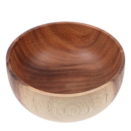 LABRIMP Acacia Wood Bowl Salad Bowl Lids for Kitchen Counter Natural Material for Family and Restaurant