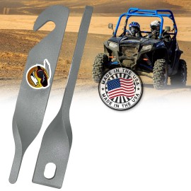 Keep Smiling Polaris UTV Door Latches Opens Door 5" for Increased Air Circulation SILVER