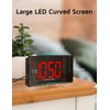 GOLOZA Projection Alarm Clock, Digital Clock with Modern Curved Design