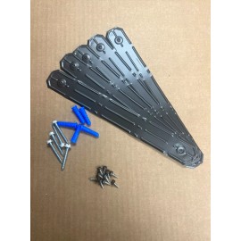 Downspout Straps BRONZE ALUMINUM STRAPS AROUND RAIN GUTTER DOWNSPOUT STRAPS 2x3 W/Screws Anchors