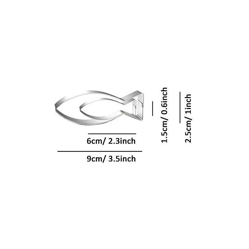 WJSYSHOP Salmon Fish Cookie Cutter