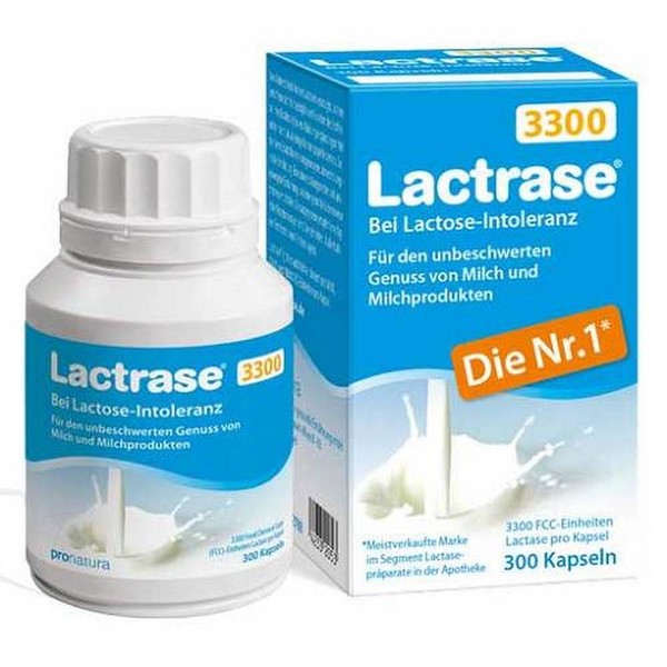 Categories:Bloating and flatulence,Gastrointestinal tract,Pharmacy LACTRASE 3,300 FCC capsules, 300