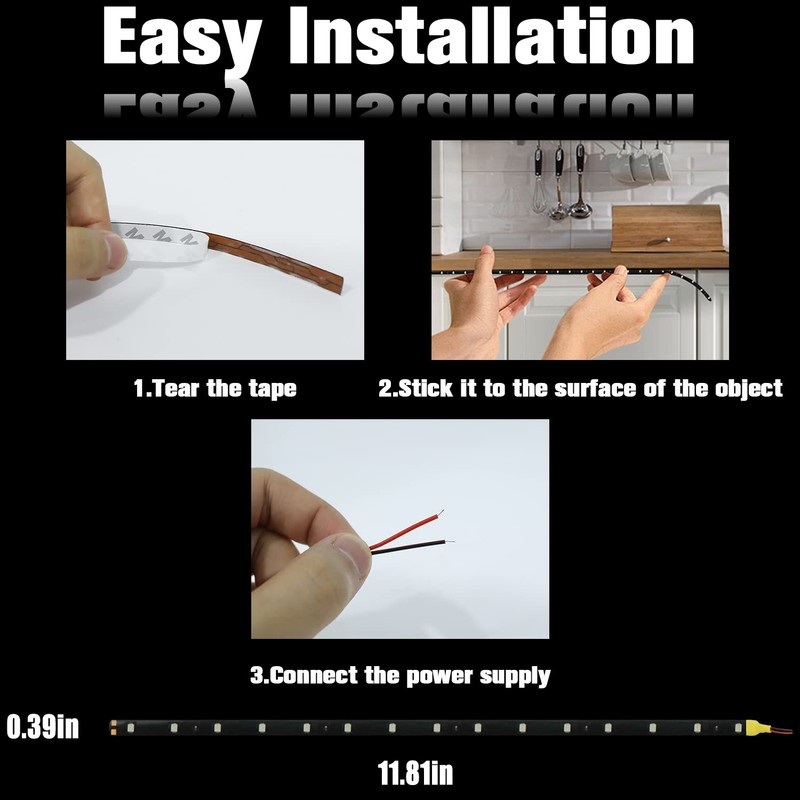 XT AUTO Red 12v 15 Led 30cm Car Flexible Waterproof