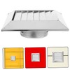 Tofficu Stainless Steel Round Wall Vent Cover with Adjustable Louvers