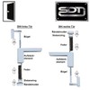 ClipClose Door Closer / Mini Door Closer in Silver, Easy