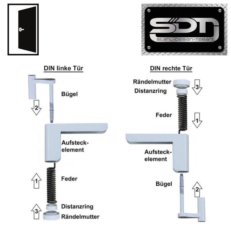 ClipClose Door Closer / Mini Door Closer in Silver, Easy