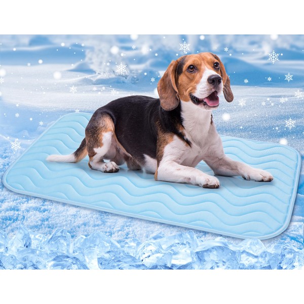 Baodan Dog Cooling Mat, 90x56 cm Washable Cool Mat for