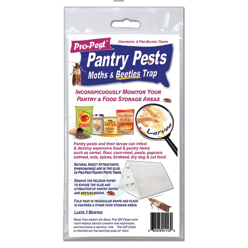 Pro Pest Pantry Moth & Beetle Traps 2 Pre-Baited Traps