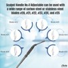 Multi-function Adjustable Scalpel Handle No 4 with 7 Multi-Angle Adjustments