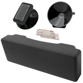 Silicone Skin for The New Rectangular EZ Pass with Interlocking Strips (NJ, PA). Includes Strong Suction Cups, Plastic Holders and Interlocking Strips