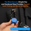 Forge TSA Approved Luggage Locks Ultra-Secure Dimple Key Cable Locks