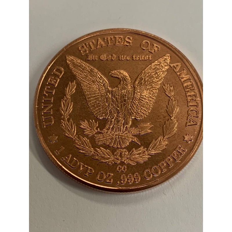 Twenty 1 OZ. Morgan .999 Fine Copper Bullion Art Rounds