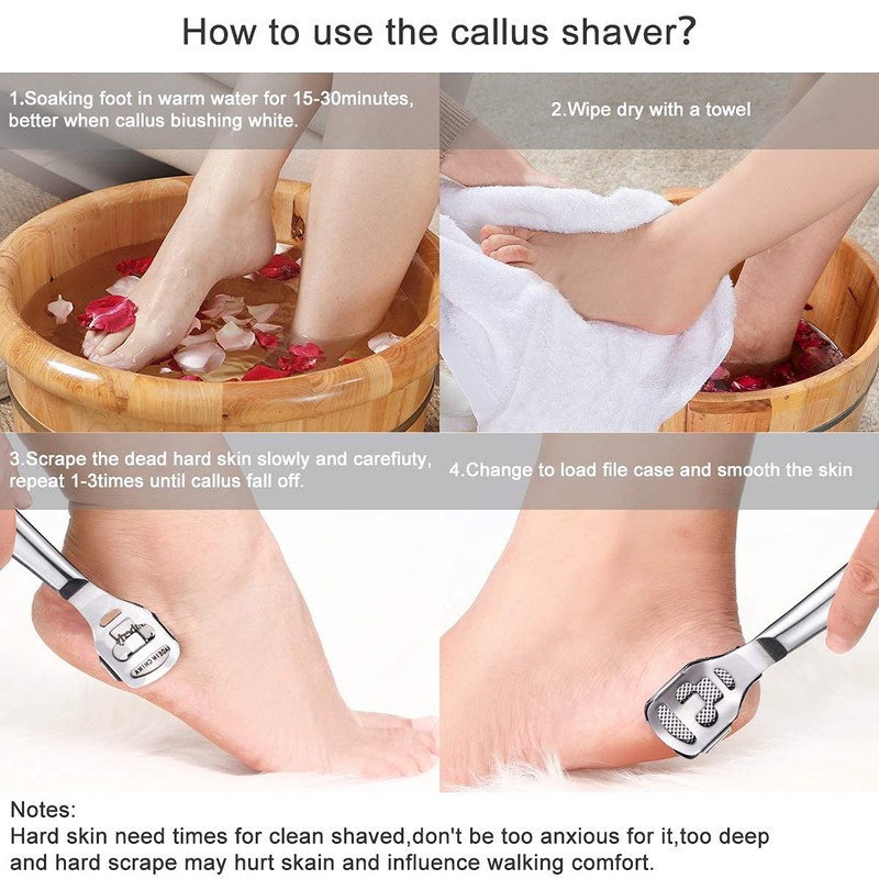 Econtal Callus remover, callus rasp foot, callus scraper for foot