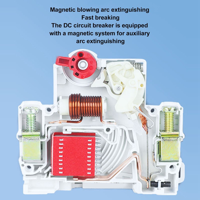 DC Circuit Breaker Overload Protection Magnetic System PV Circuit Breaker