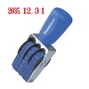 Shachihata Rotating Rubber Stamp, Western Year & Date, Mincho Font