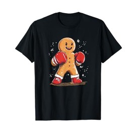 Cool Gingerbread Man Boxing Costume for Boys and Girls T-Shirt