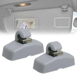 Pack of 2 Car Mount Sun Visor Sun Visor Hook Clip Compatible with VW Caddy Golf Mk4 Sharan Passat Polo Amarok Transporter T5 Touran Seat Ibiza Leon Skoda Fabia Octavia Superb 3B0857561B