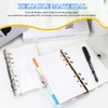 2 Sets A6 6 Holes Binder Refill Value, Clear PVC