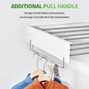 Heshecein Wall Mounted Drying Rack,Collapsible Drying Racks for Laundry,7 Stainless