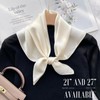 PoeticEHome 100% Mulberry Silk Neck Scarf 21"x21" Small Square Scarfs