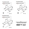 CUESOUL ROST T19 Integrated Shaft Flight Big Wing Shape, Two-tone,