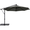 ABCCANOPY 10FT Cantilever Umbrella Offset Hanging Patio Umbrella with Base