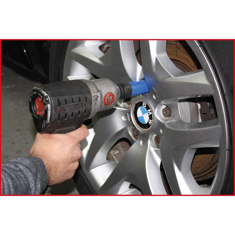 KS Tools 515.1075 Torque Impact Socket, Deep, 1/2-Inch, 19mm