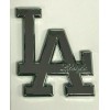 1clickautoacc LOS ANGELES EMBLEM LA Letter "Dodger Style" CHROME ABS
