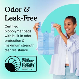 Because Incontinence Disposal Bags, Discreet, Tear Resistant Adult Disposal Bags for Men & Women, Extra-Large, Leak Protection, Odor Blocking, 150 Count (3 packs of 50)