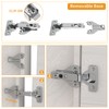 Chibery 50 Pack Full Overlay Soft Close Concealed Hinges, Small