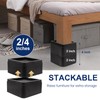 MYMULIKE Bed Risers 2 inch, Oversized Fits 5.5in Legs， Heavy