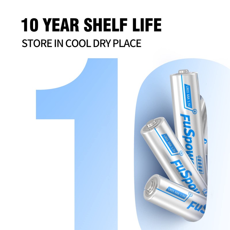 Fuspower AAA Battery Triple a Batteries LR03 1.5V Alkaline Battery
