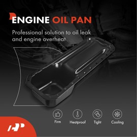 A-Premium Engine Oil Pan Sump with Drain Plug Compatible with Dodge Ram 2500 1997-2003, Ram 3500 1994-2003, V10 8.0L