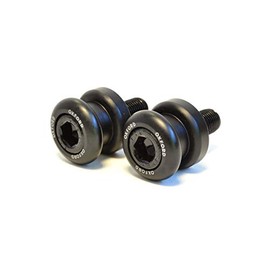 OXFORD OF729 MOTORCYCLE PADDOCK Stand Bobbins- Black M6 (1.0 thread)