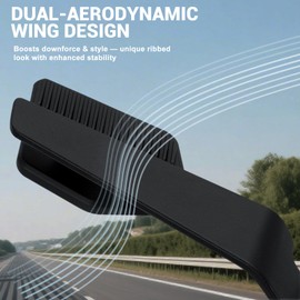 Motorcycle Mirrors Stealth Mirror Max Adjustable Rotating Rearview Wind Wing Side Mirrors for Z650 Z900 Z1000 Duke 390 790 1290 MT07 MT09 S1000 Street Bike (Anti-glare)