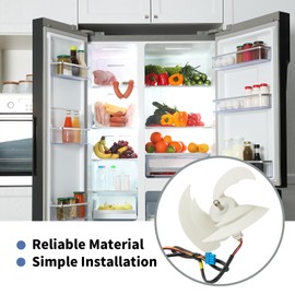 Saihisday EAU63103301 - Conjunto de motor de ventilador de condensador de refrigerador, repuesto para LG, reemplaza ODM-033F-5B71 EAU63103302 EAU64843805 EAU62863103 EAU63105202 AP6235485