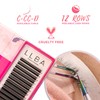 LLBA W Eyelashes Extensions - 3D Handmade Volume Eyelashes |