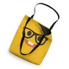 Nerd Emoticon Buck Teeth Nerd Glasses costume Tote Bag