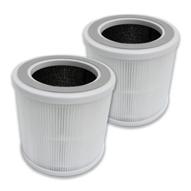 PUREBURG GXZ-AP01 Replacement Filter Compatible with Housmile Air Purifier GXZ-AP01, 2-Pack H13 HEPA Activated Carbon