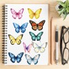 50pcs Butterfly PET Transparent Stickers for Kids Butterfly Stickers,Waterproof Nature