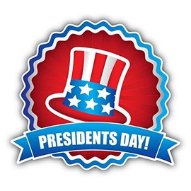 Zirni Presidents Day United States Flag Cap Sticker Decal Design