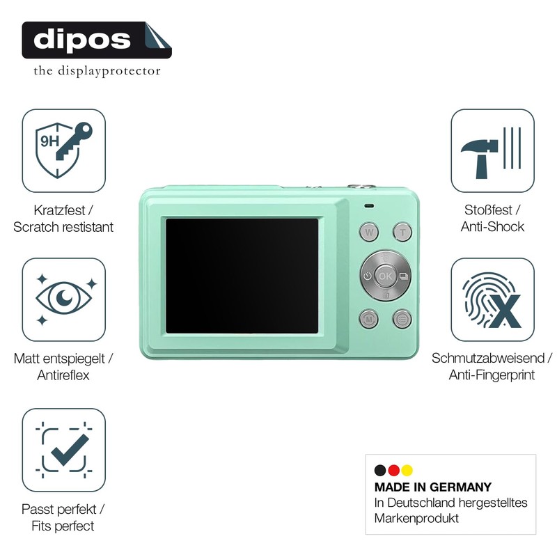 dipos I 2x Screen Protectors 9H Matte Compatible with Sinexe