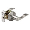 Master Lock WL0115 Wave Lever Door Knob with Lock, Satin