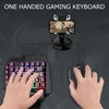 One Handed Gaming Keyboard 39 Keys Luminous Ergonomic Design Anti