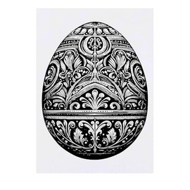 'Fancy Egg' Temporary Tattoo - Water Resistant, Skin-Safe, Non-Toxic Transfer (TO00085259)