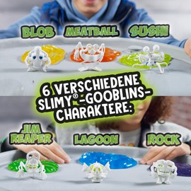 SLIMY Gooblins Slimy Ghost Slime Monster 100 g Super Stretchy Original Slimy Slime with Funny Creepy Skeletons to Discover and Collect Kneading Toy (3 Years), Colour: Red