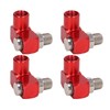 4Pcs 360 Degree Air Hose Connector 1/4in NPT Thread Industrial