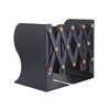 Nisorpa Adjustable Metal Iron Bookends Holder Stand Heavy Duty Expandable